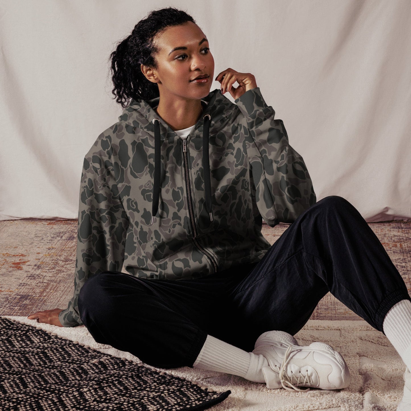 Rambo First Blood Part II Russian Frog Skin Movie CAMO Unisex zip hoodie - Zip Hoodies