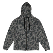 Frog Skin Midnight Marsh CAMO Unisex Zip Hoodie - 2XS