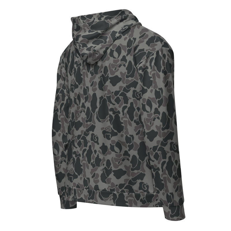 Frog Skin Midnight Marsh CAMO Unisex Zip Hoodie