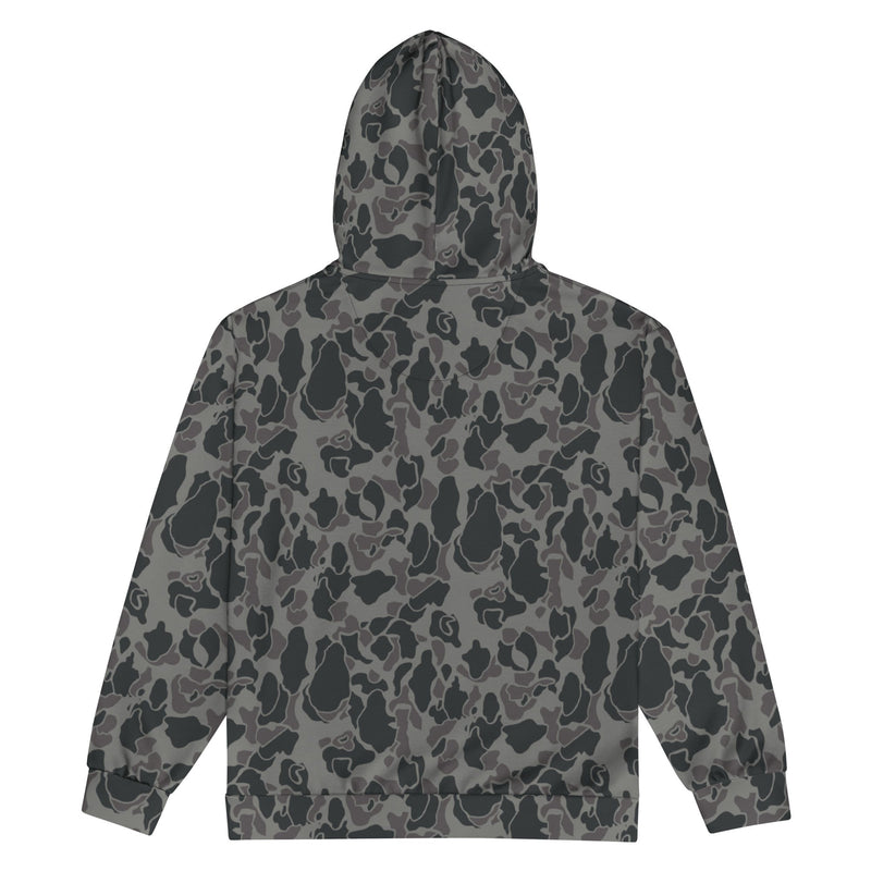Frog Skin Midnight Marsh CAMO Unisex Zip Hoodie