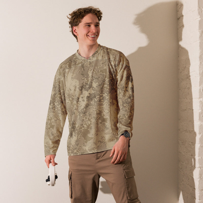 Hex Rattlesnake Desert CAMO Unisex Hockey Fan Jersey