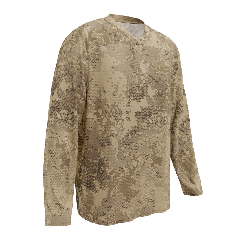 Hex Rattlesnake Desert CAMO Unisex Hockey Fan Jersey