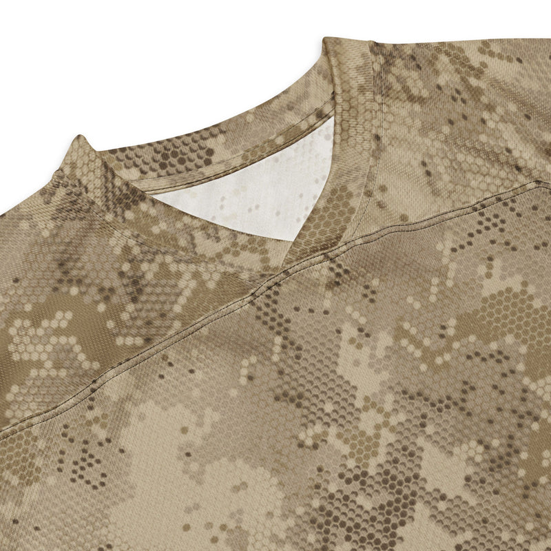 Hex Rattlesnake Desert CAMO Unisex Hockey Fan Jersey