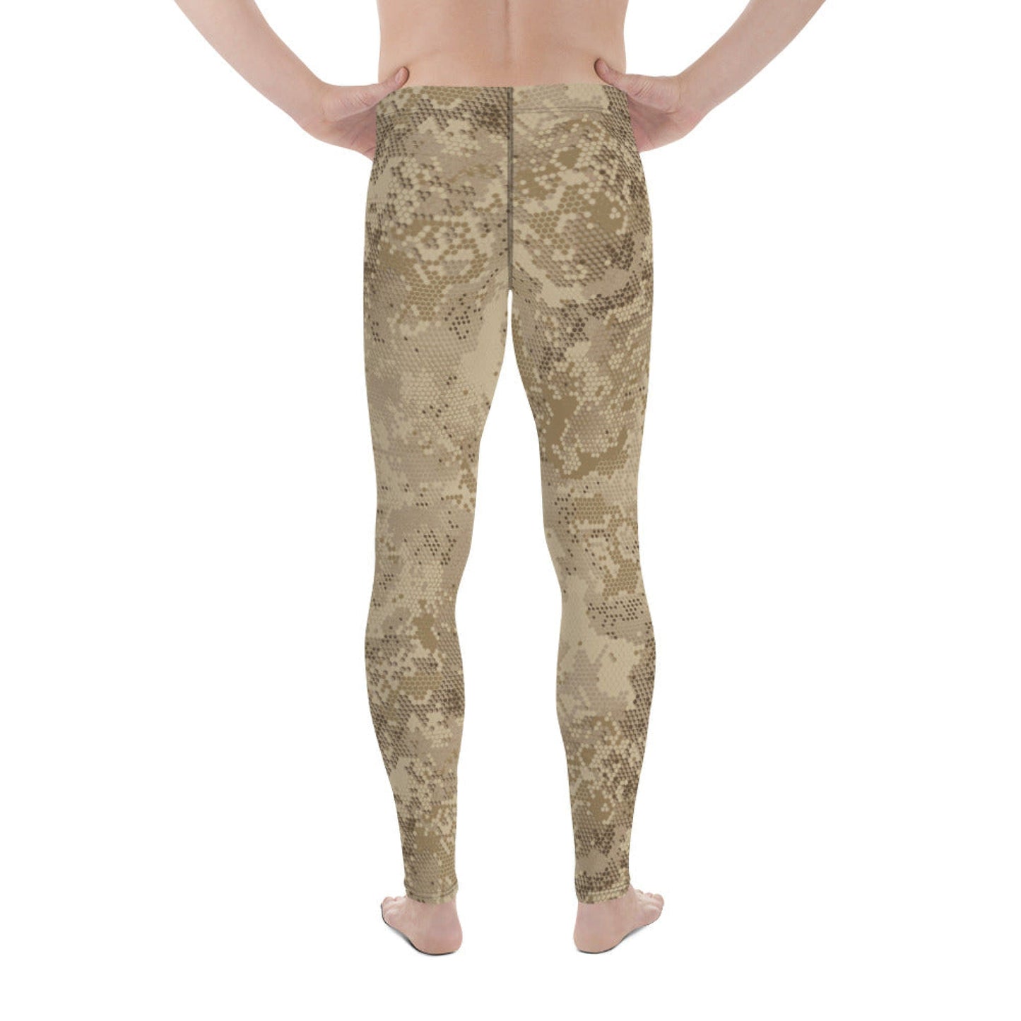 Rattlesnake Hex Desert CAMO Men’s Leggings - Mens