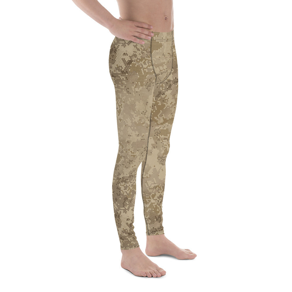 Rattlesnake Hex Desert CAMO Men’s Leggings - Mens