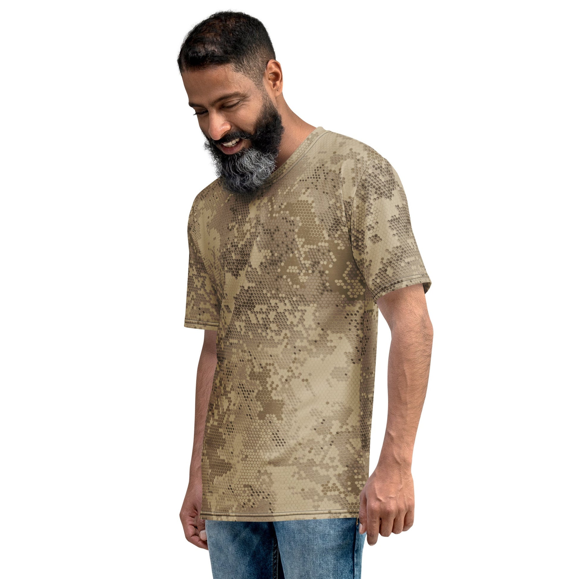 Rattlesnake Hex Desert CAMO Mens t-shirt - T-Shirts