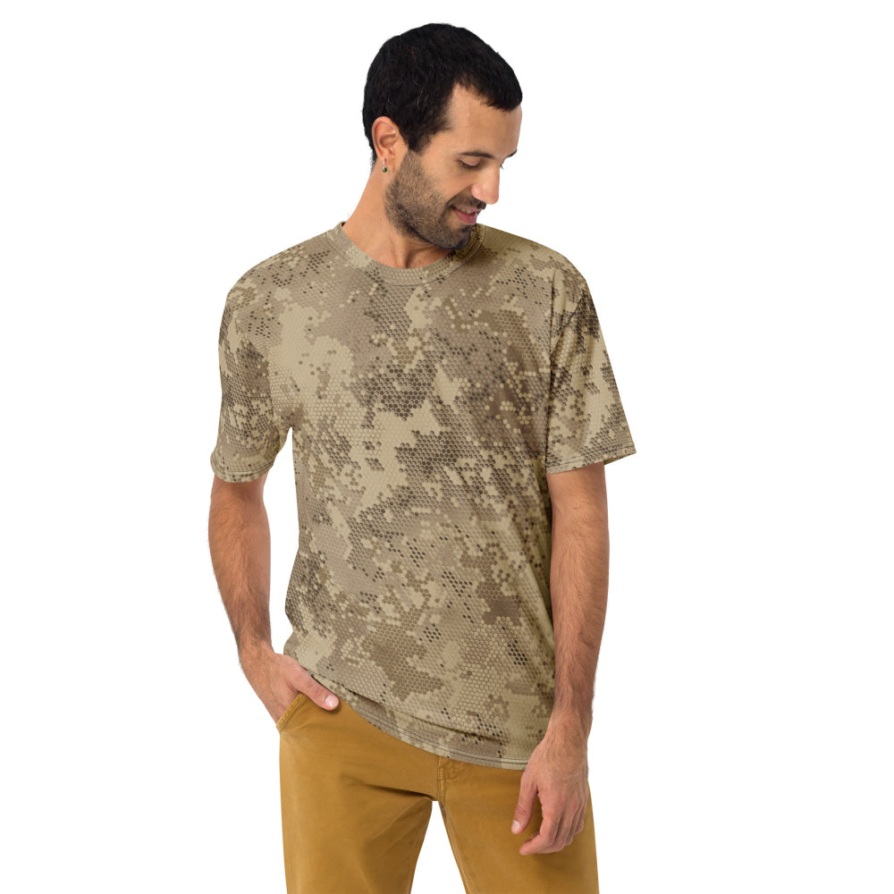 Rattlesnake Hex Desert CAMO Men’s t-shirt - Mens T-Shirt