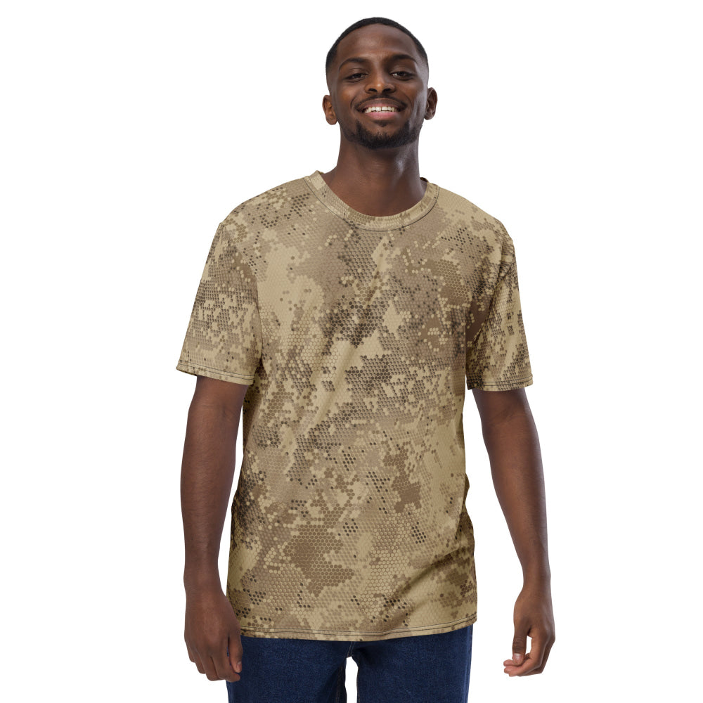 Rattlesnake Hex Desert CAMO Men’s t-shirt - Mens T-Shirt