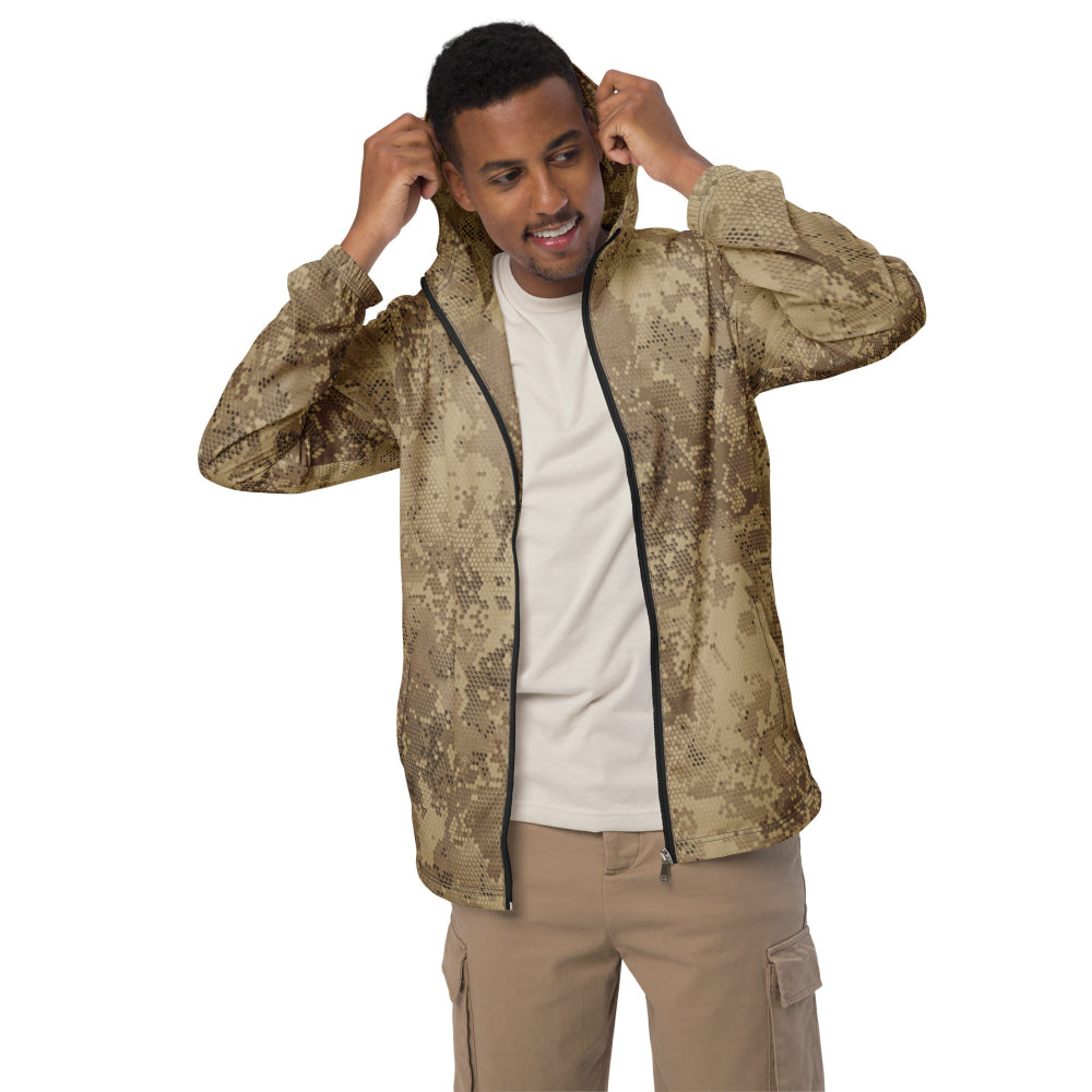 Rattlesnake Hex Desert CAMO Men’s windbreaker