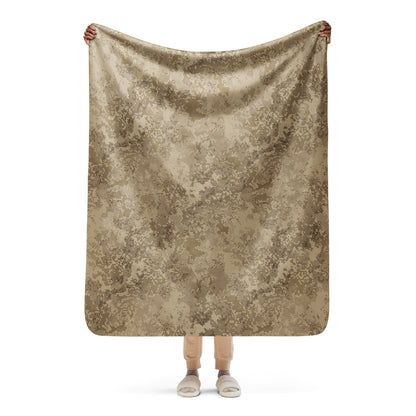 Rattlesnake Hex Desert CAMO Sherpa blanket - 50″×60″ - Blanket