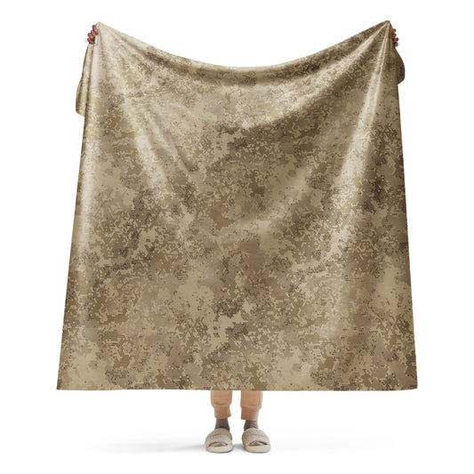 Rattlesnake Hex Desert CAMO Sherpa blanket - 60″×80″ - Blanket