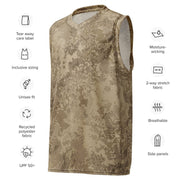 Hex Rattlesnake Desert CAMO Unisex Basketball Jersey