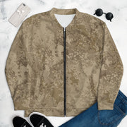 Hex Rattlesnake Desert CAMO Unisex Bomber Jacket - XS