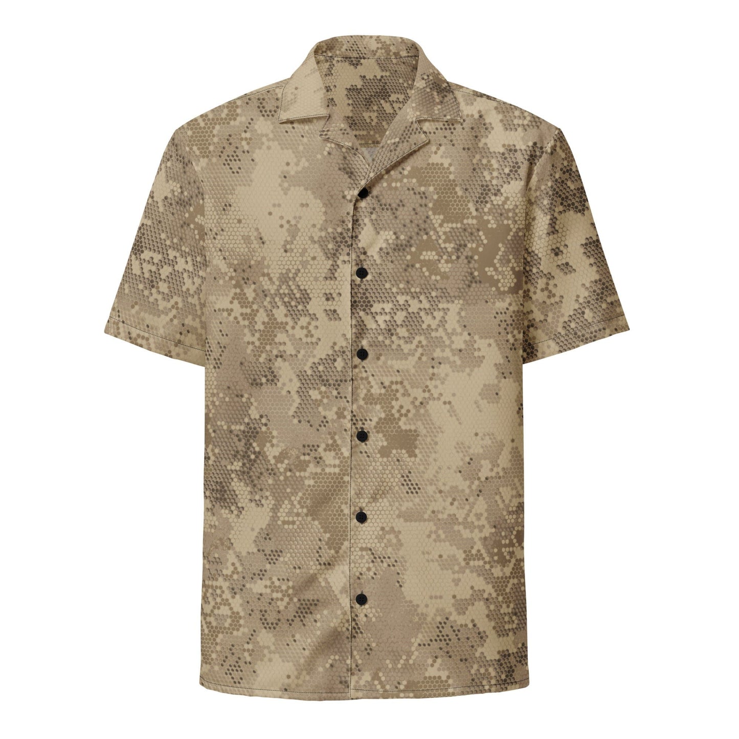 Rattlesnake Hex Desert CAMO Unisex button shirt - Button Shirt