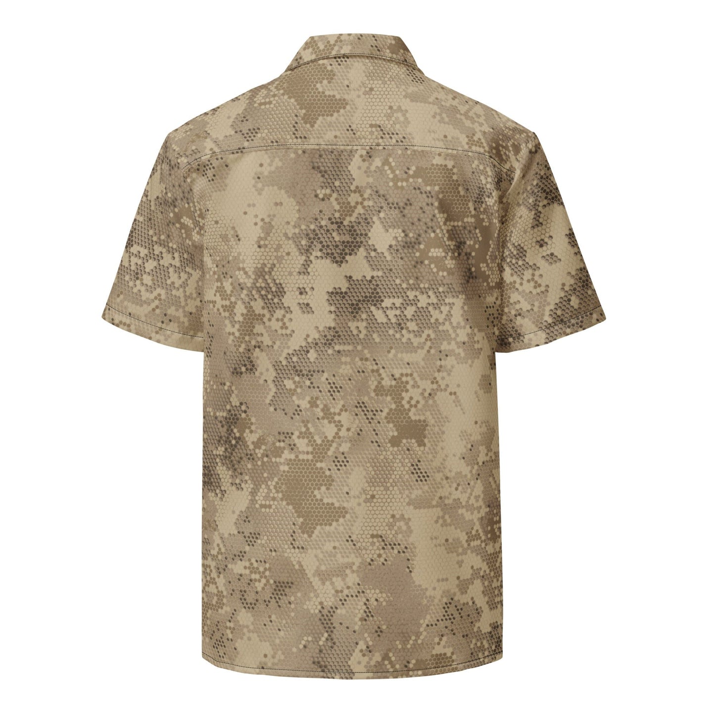 Rattlesnake Hex Desert CAMO Unisex button shirt - Button Shirt