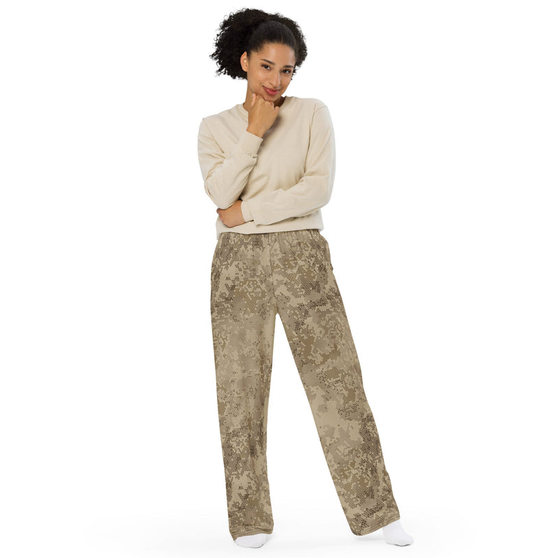 Hex Rattlesnake Desert CAMO Unisex Wide-Leg Leisure Pants - Pant