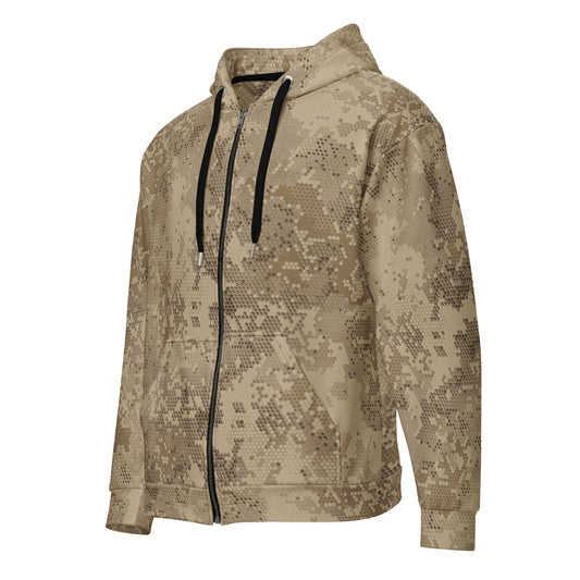 Rattlesnake Hex Desert CAMO Unisex zip hoodie Zip Hoodies