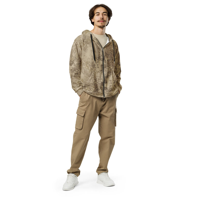 Hex Rattlesnake Desert CAMO Unisex Zip Hoodie