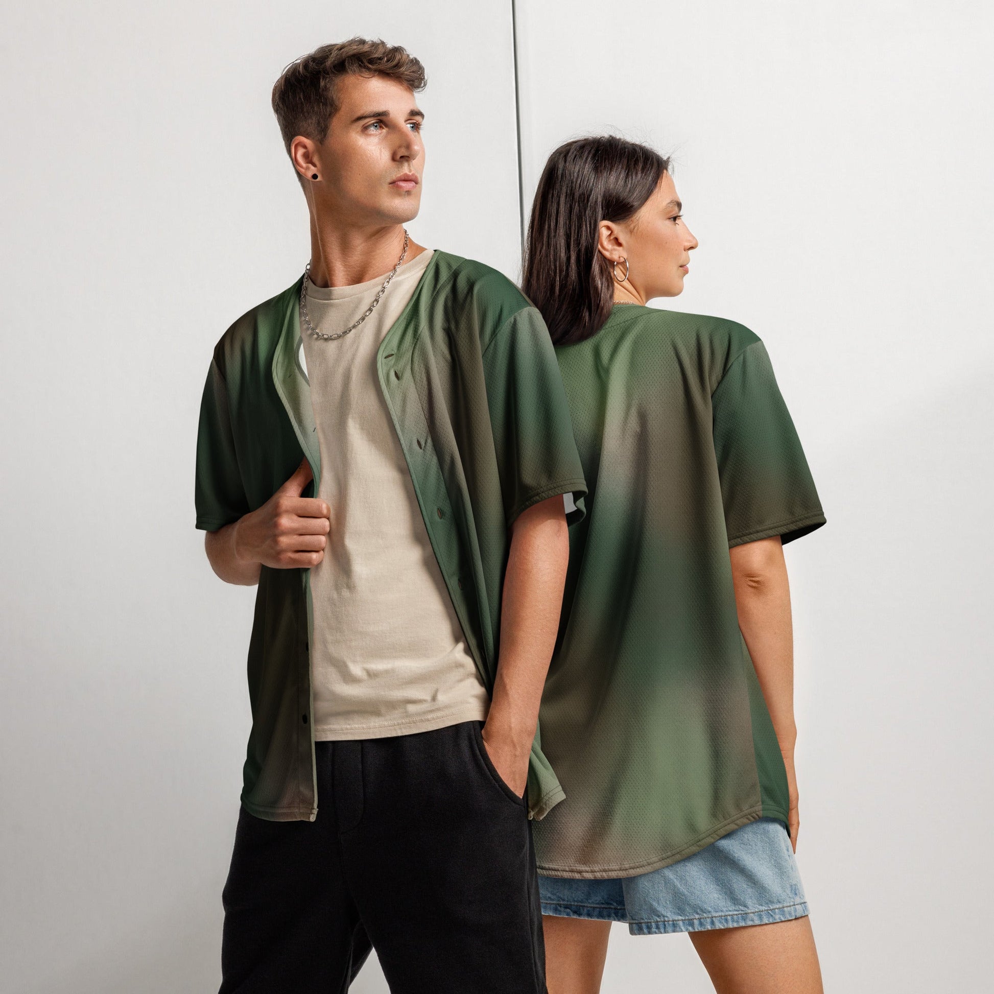 Rebel Endor Woodland CAMO Unisex Baseball Jersey - 2XS