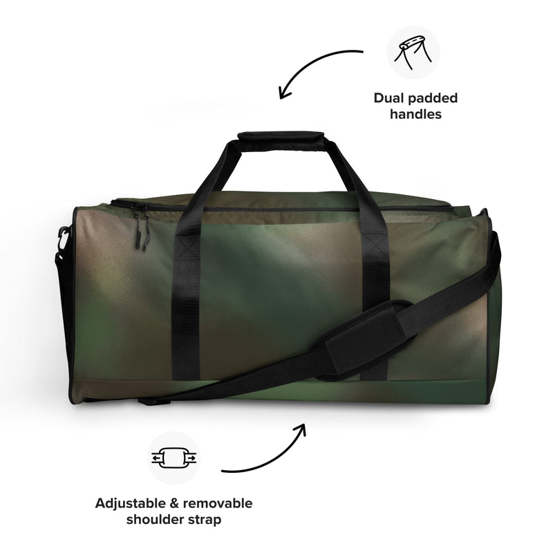 Rebel Mistfade Woodland CAMO Duffle Bag