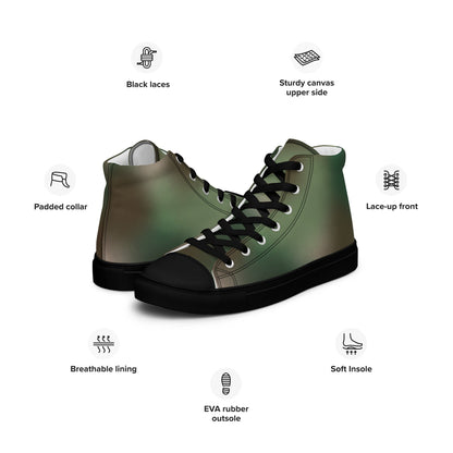 Rebel Endor Woodland CAMO Mens high top canvas shoes High Top Canvas Shoes