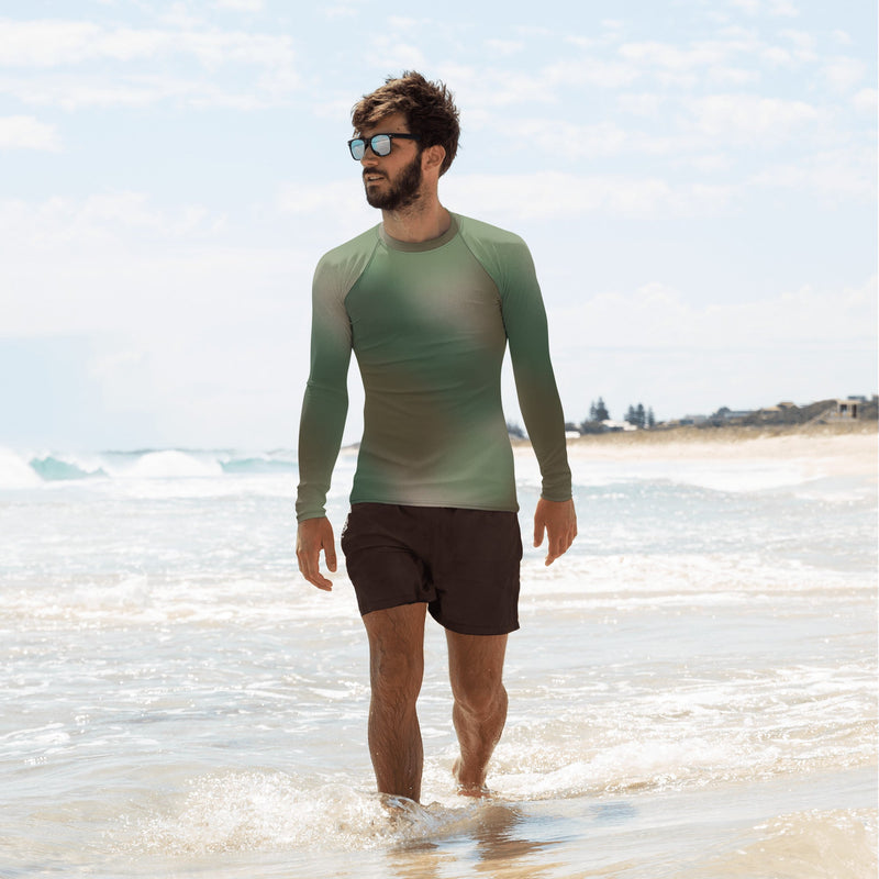 Rebel Mistfade Woodland CAMO Mens Long-Sleeve Rash Guard - XS
