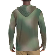 Rebel Mistfade Woodland CAMO Mens Sunscreen Sports Hoodie With Thumb Holes