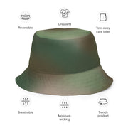 Rebel Mistfade Woodland CAMO Reversible Bucket Hat - Head