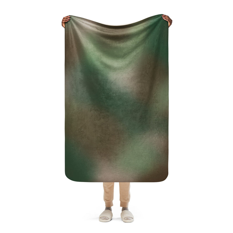 Rebel Mistfade Woodland CAMO Sherpa Blanket - 37″×57″