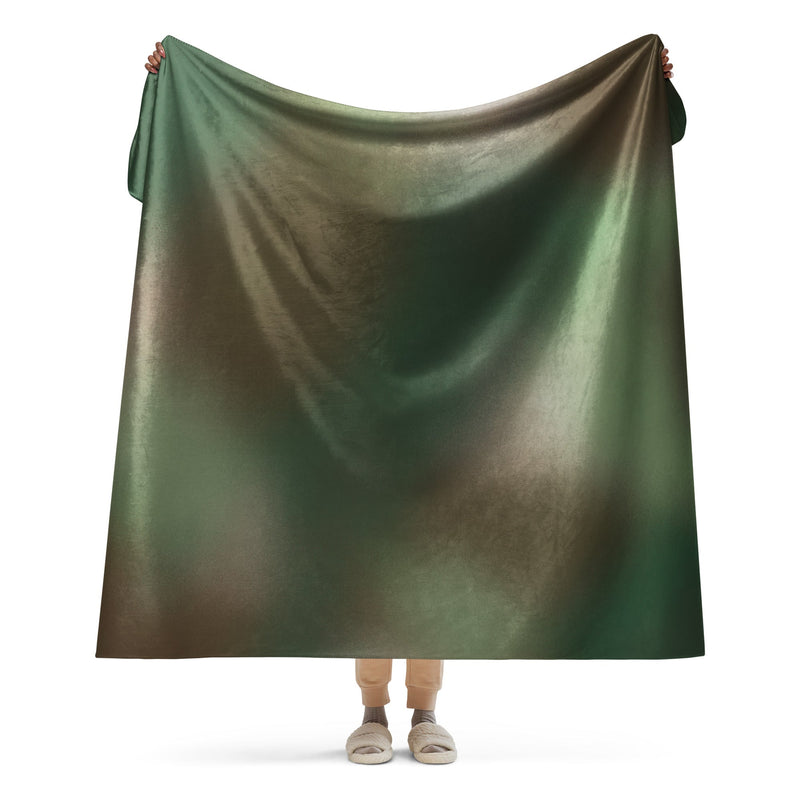 Rebel Mistfade Woodland CAMO Sherpa Blanket - 60″×80″