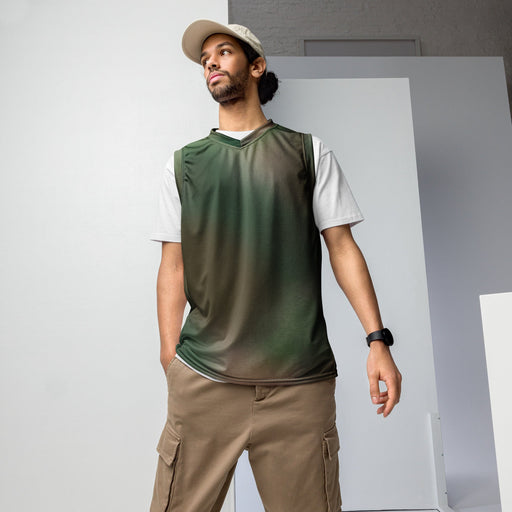 Rebel Mistfade Woodland CAMO Unisex Basketball Jersey - 2XS