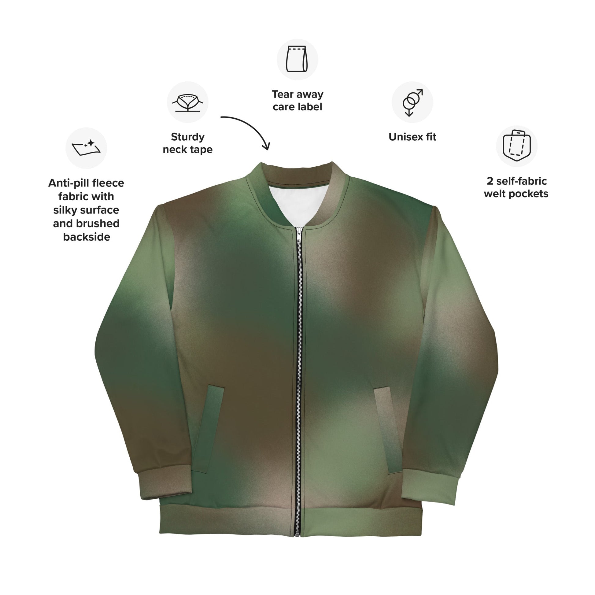 Rebel Endor Woodland CAMO Unisex Bomber Jacket - Jackets