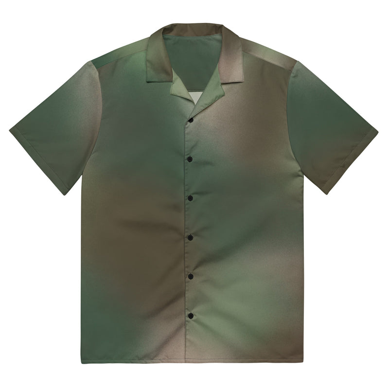 Rebel Mistfade Woodland CAMO Unisex Short-Sleeve Button Shirt - 2XS - Button-Up