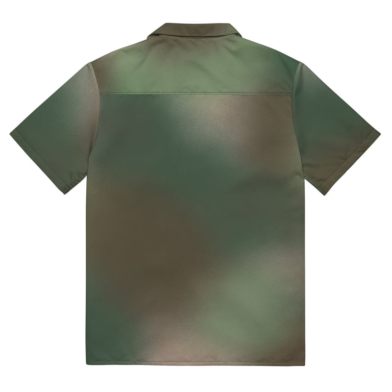 Rebel Mistfade Woodland CAMO Unisex Short-Sleeve Button Shirt - Button-Up