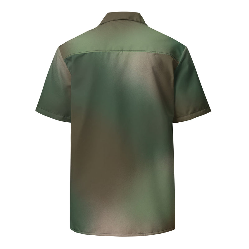 Rebel Mistfade Woodland CAMO Unisex Short-Sleeve Button Shirt - Button-Up