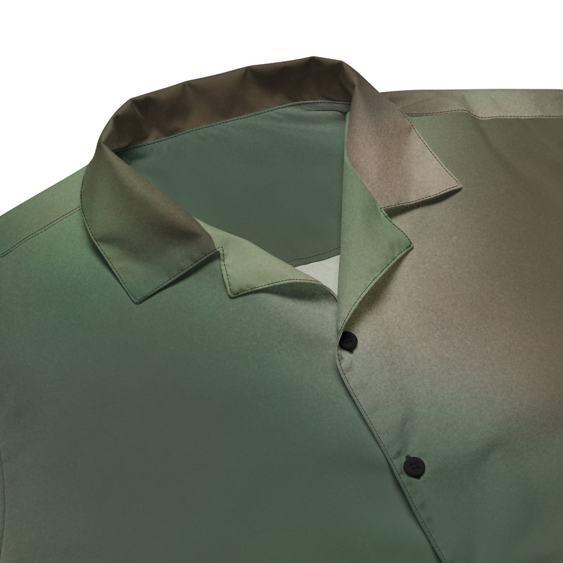 Rebel Mistfade Woodland CAMO Unisex Short-Sleeve Button Shirt - Button-Up