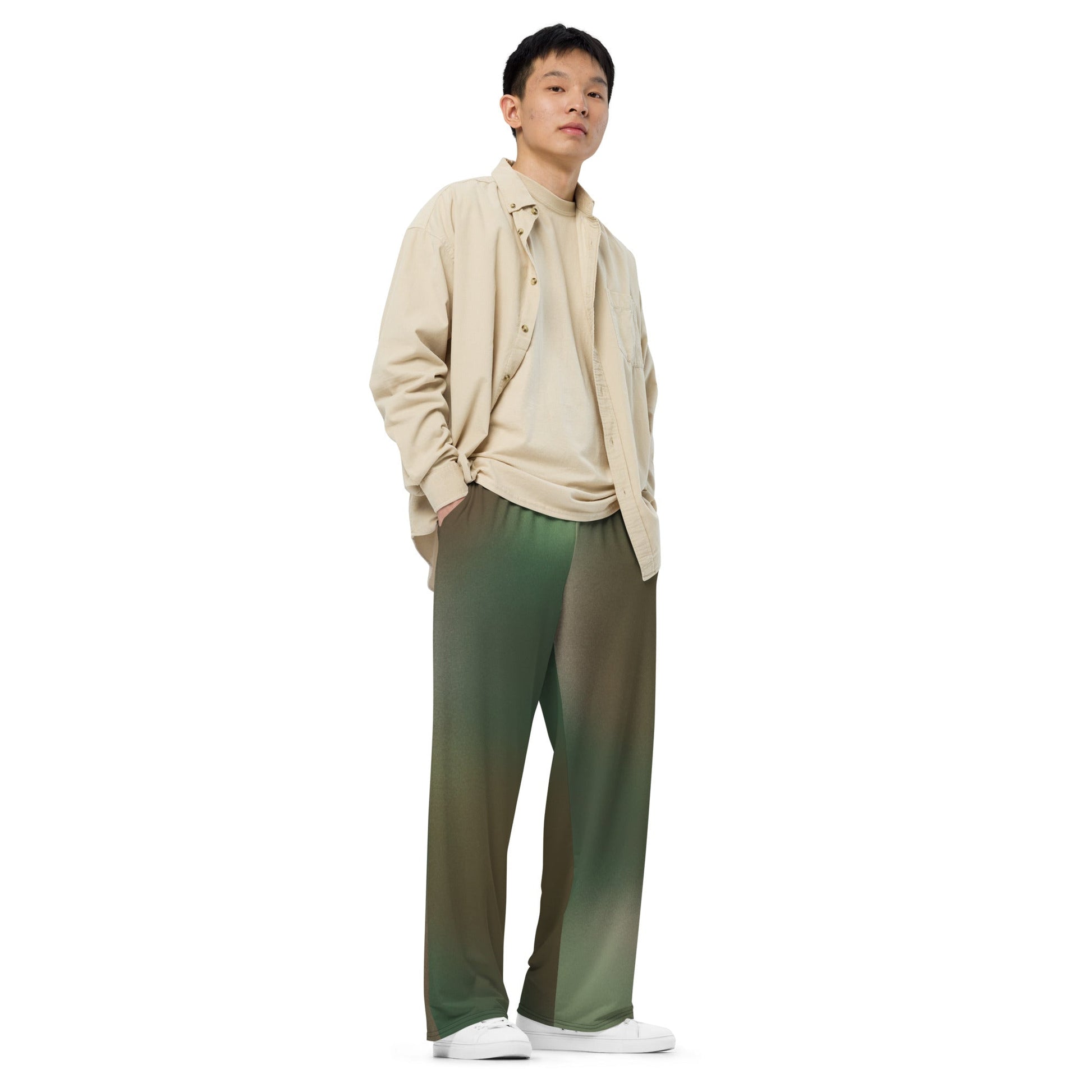 Rebel Endor Woodland CAMO unisex wide-leg pants - Wide-leg Pants