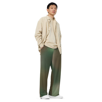Rebel Endor Woodland CAMO unisex wide-leg pants - Wide-leg Pants