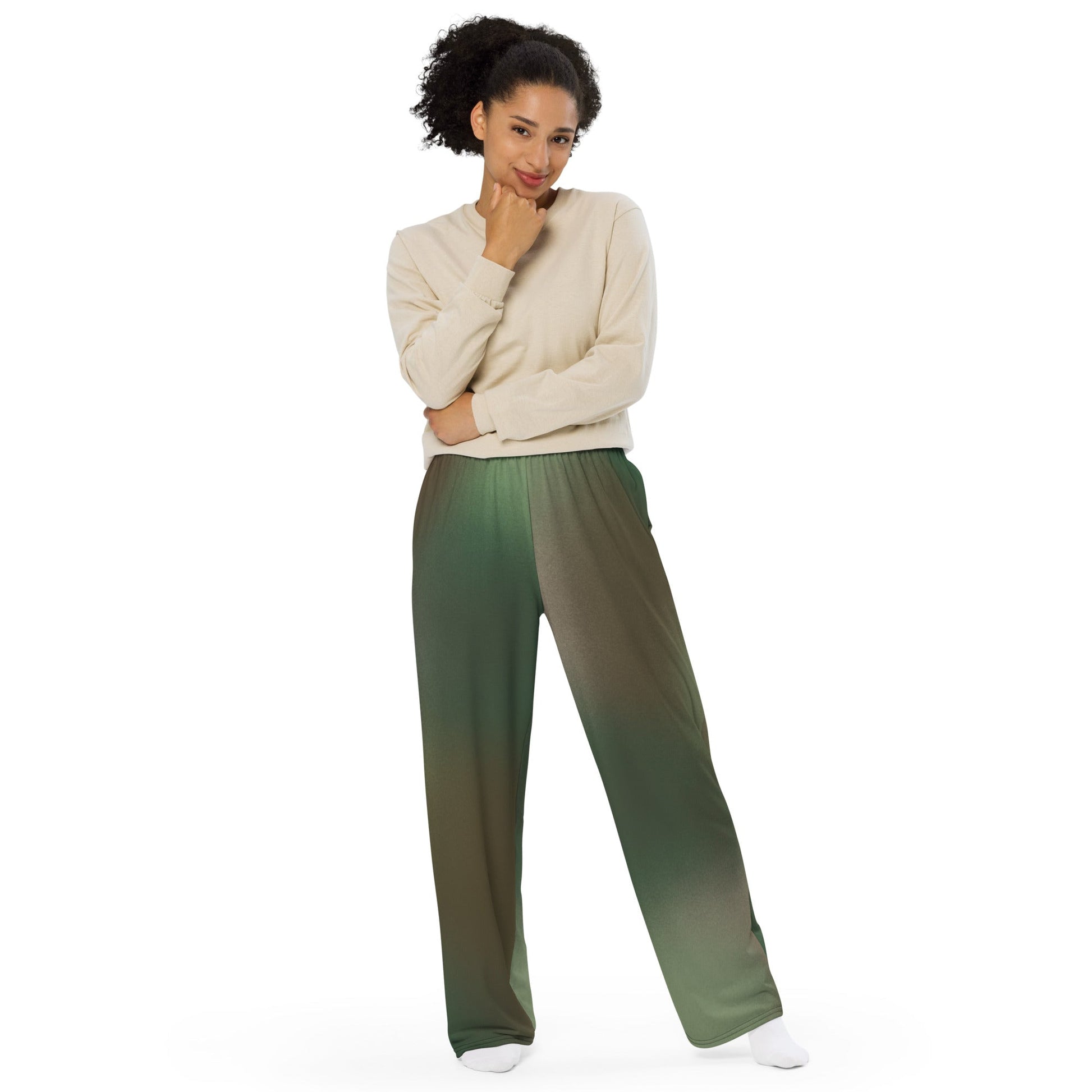 Rebel Endor Woodland CAMO unisex wide-leg pants - Wide-leg Pants