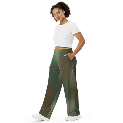 Rebel Endor Woodland CAMO unisex wide-leg pants - Wide-leg Pants