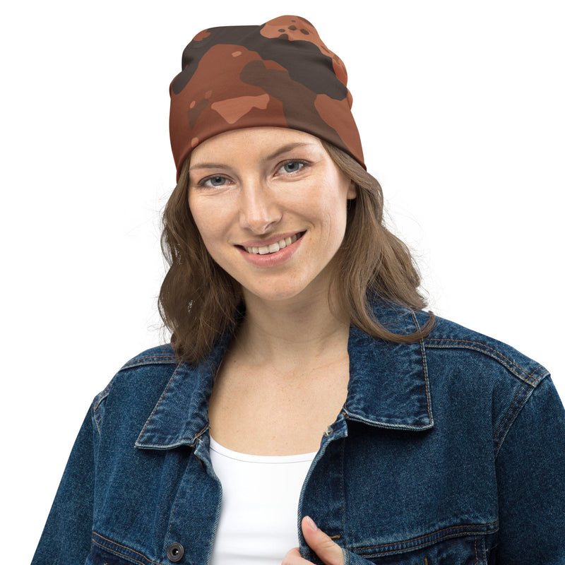 Red Frontier Mars CAMO Beanie - Head
