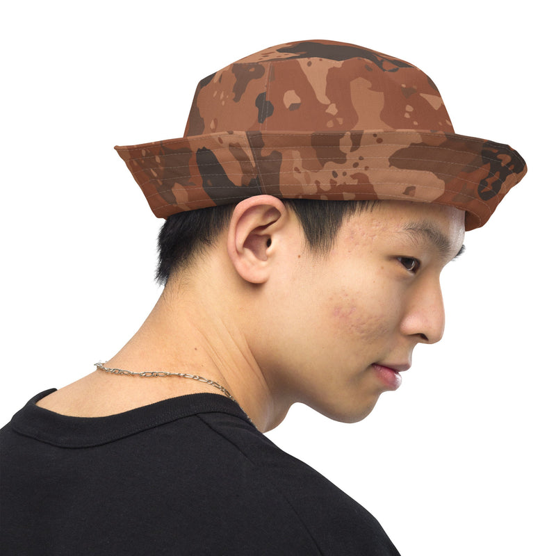 Red Frontier Mars CAMO Reversible Bucket Hat - Head