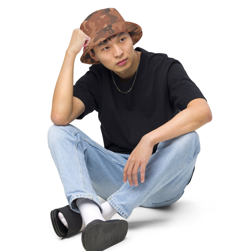 Red Frontier Mars CAMO Reversible Bucket Hat - Head