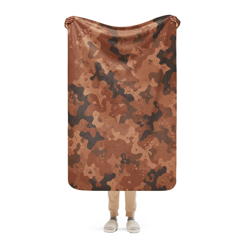 Red Frontier Mars CAMO Sherpa Blanket - 37″×57″