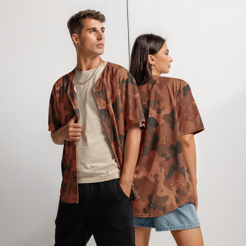 Red Frontier Mars CAMO Unisex Baseball Jersey - 2XS