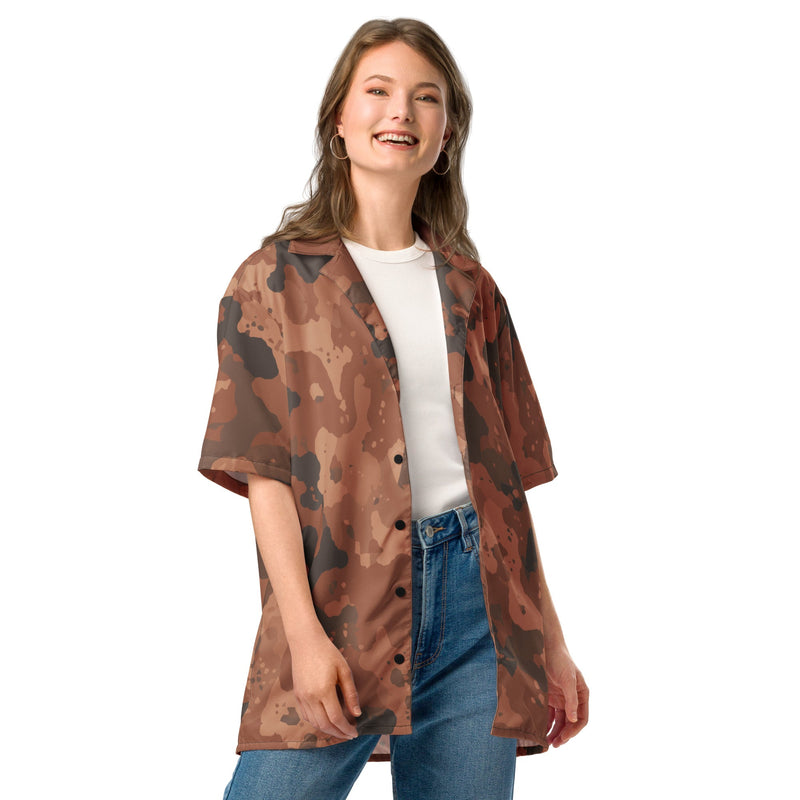 Red Frontier Mars CAMO Unisex Short-Sleeve Button Shirt - Button-Up