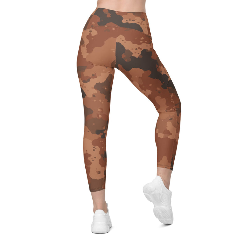 Red Frontier Mars CAMO Womens Leggings with Pockets - Women