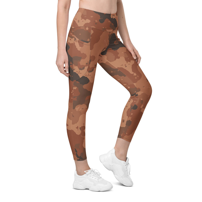 Red Frontier Mars CAMO Womens Leggings with Pockets - 2XS - Women