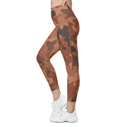 Red Frontier Mars CAMO Womens Leggings with Pockets - Women
