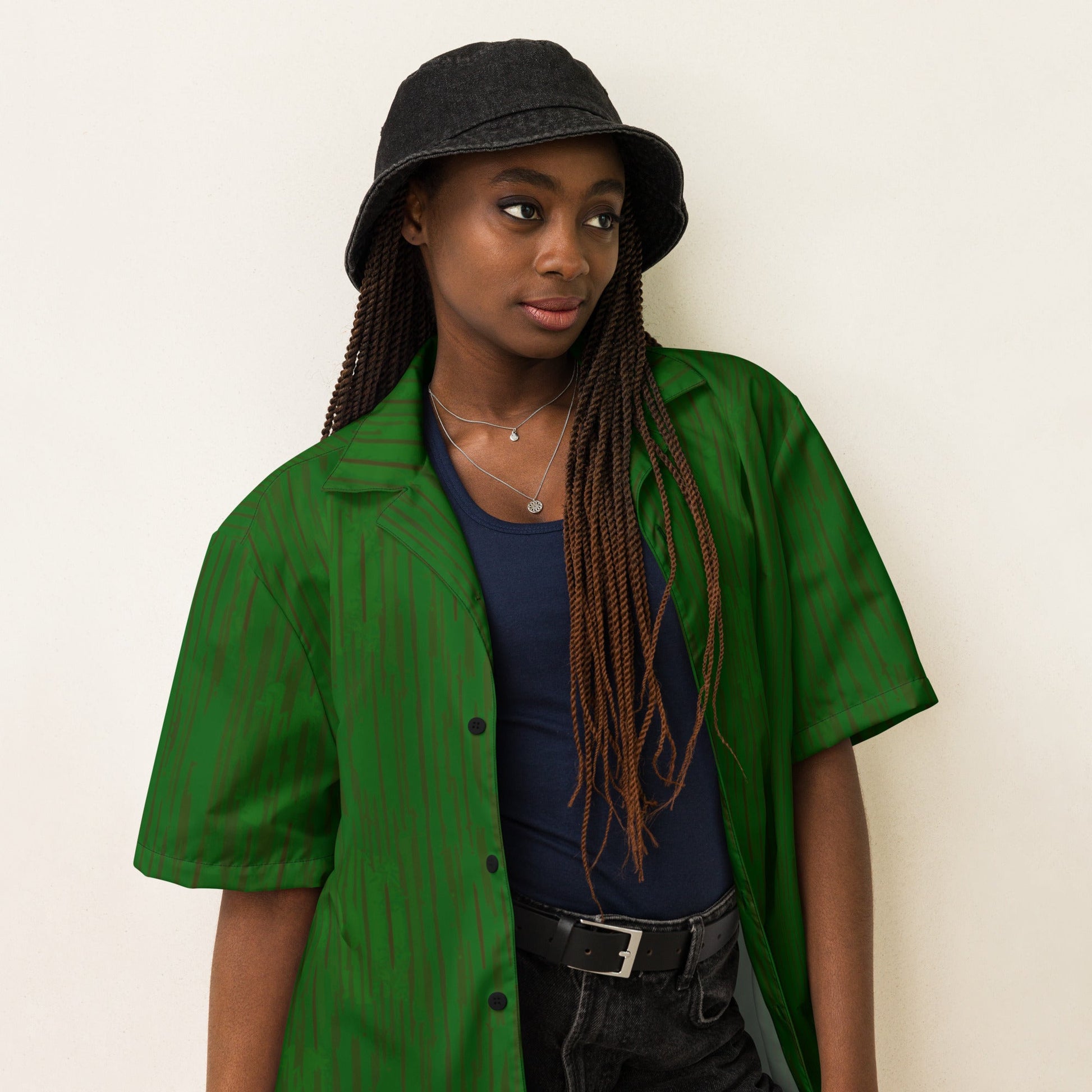 Regenwolke Tropical CAMO Unisex button shirt - Button Shirts